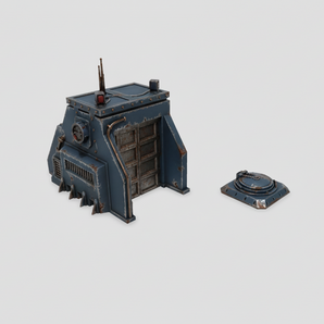 Vchody do bunkrů pro deskové hry a grimdark terén