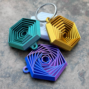 Hexagon Fidget Klíčenka