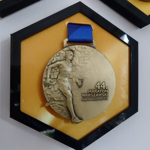 Šestiúhelníkový závěs na medaile ve 2 barvách