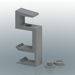 Parametrický držák sluchátek na stůl