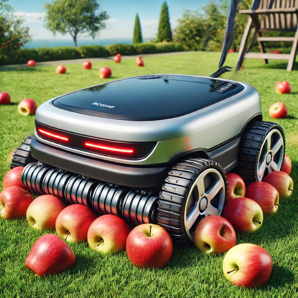 Har du problemer med, at din robotplæneklipper sidder fast i æbler?