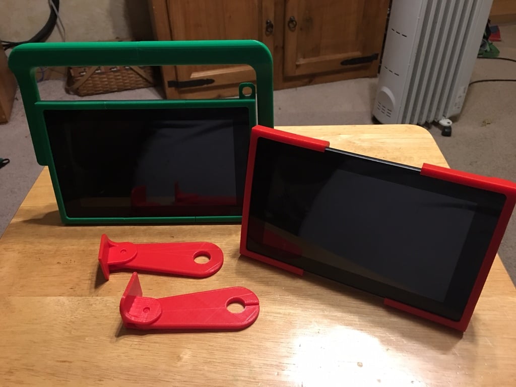 Pouzdro na tablet Fire 7 vhodné pro děti s držákem do auta a rukojetí