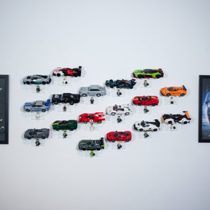 Univerzální nástěnný držák pro LEGO Speed Champions