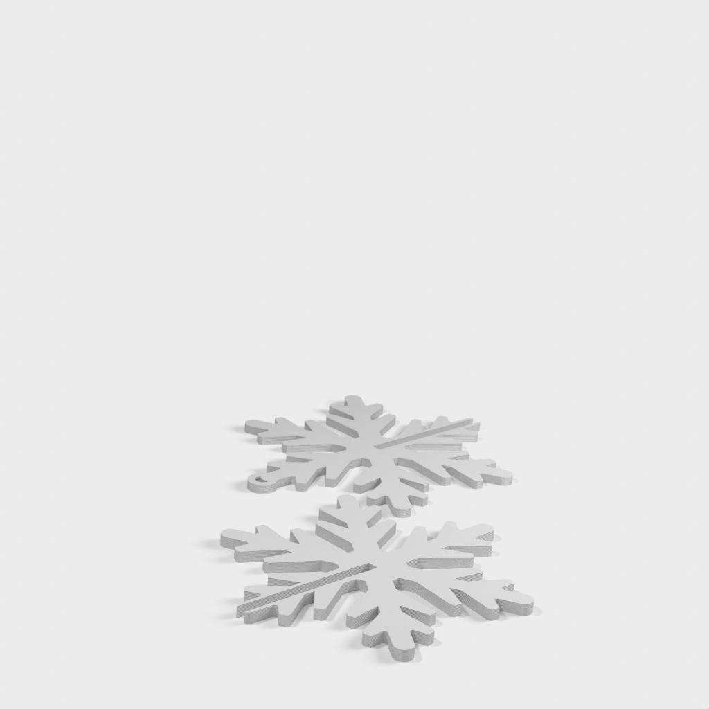 3D sněhové vločky vánoční ozdoby (3 typy)