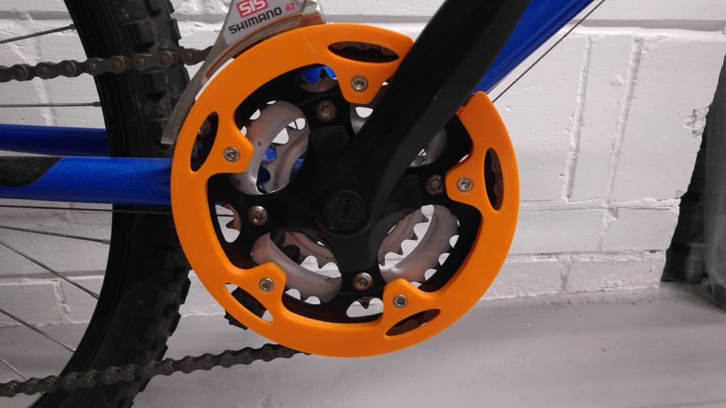 Kryt řetězu jízdního kola - průměr 185 mm s 5 montážními otvory