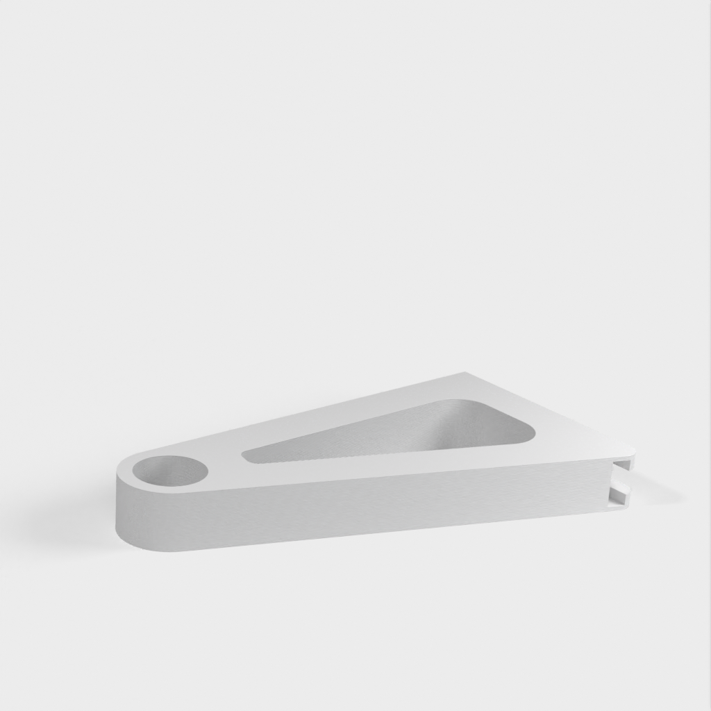 Držák pro montáž na stěnu se zaslepovací svorkou pro 28mm závěsovou tyč (Ikea)