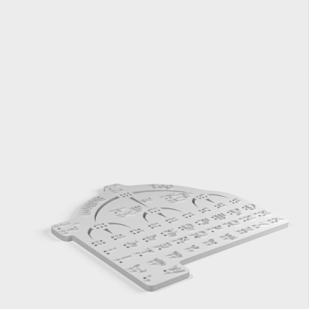 BrailleTree Visio-Taktilní mnemotechnická pomůcka pro výuku Braillova písma