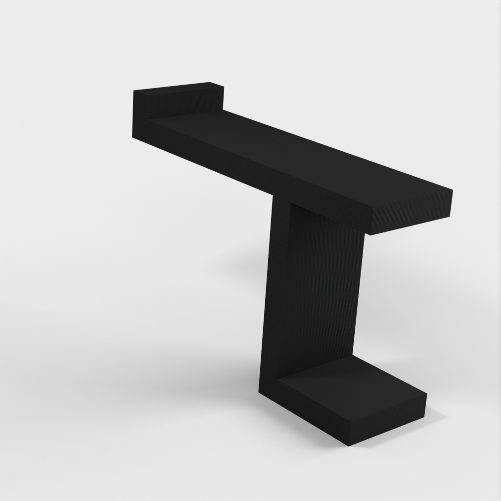 Jednoduchý držák na sluchátka na stůl Ikea &quot;LAGKAPTEN / ADILS&quot;.