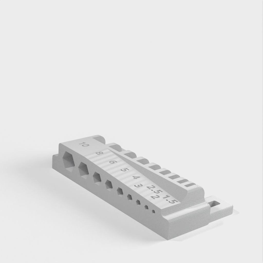 Šestihranný držák na klíče pro IKEA Skadis