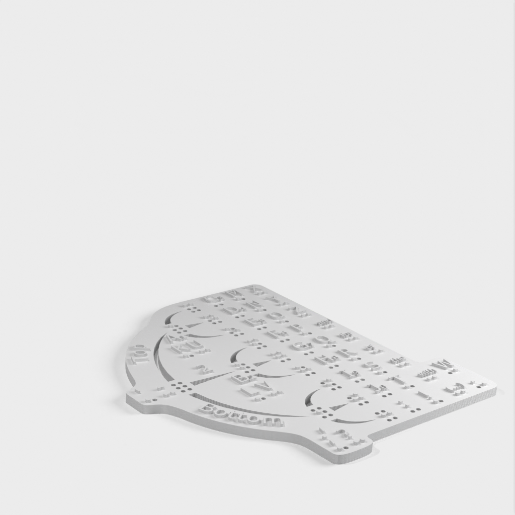 BrailleTree Visio-Taktilní mnemotechnická pomůcka pro výuku Braillova písma