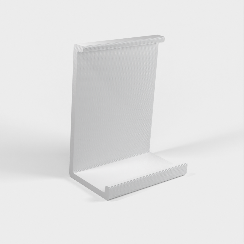 Multifunkční, minimalistický stolní držák pro mobilní telefon a malý tablet