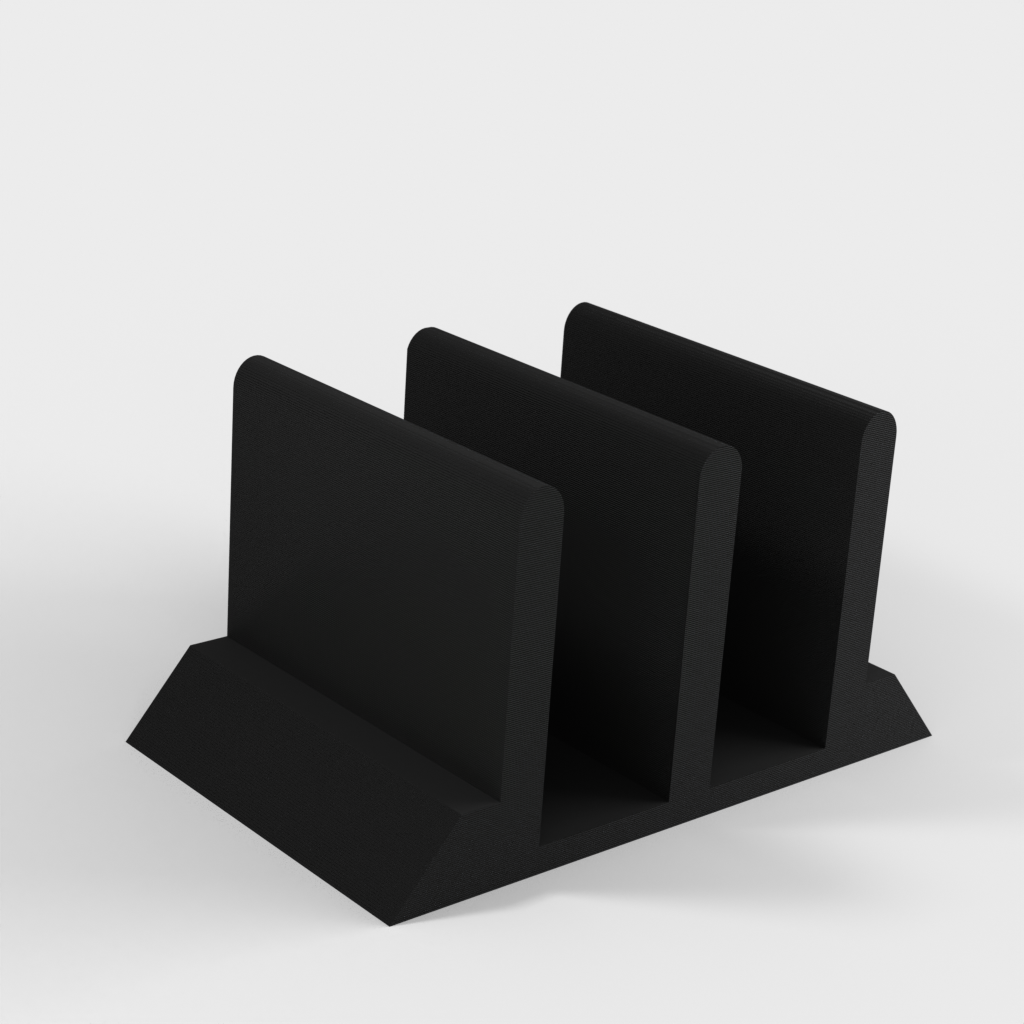 Dvojitý vertikální stojan/dock pro notebooky