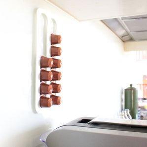 Držák kávových kapslí Abacus Nespresso na stěnu a do skříňky