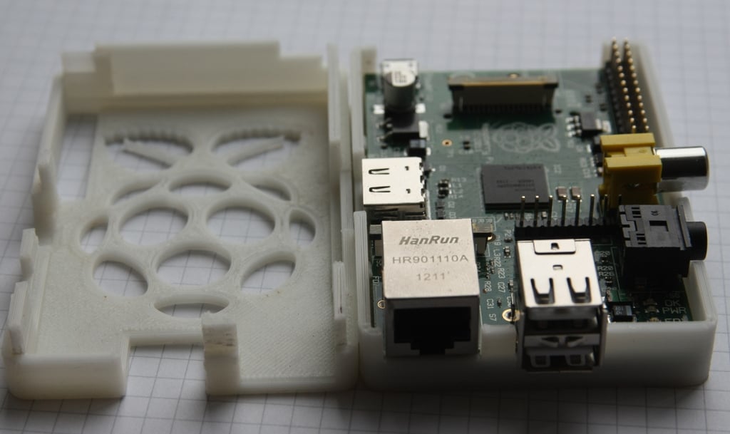 Krabice Raspberry Pi s přesnými rozměry a vylepšeními