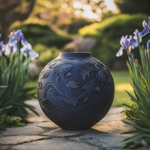 Váza Koi Serenity: Elegantní bytové dekorace inspirované zenem
