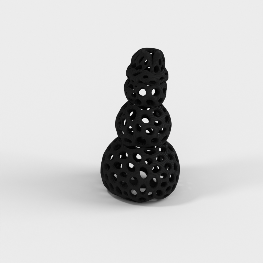 Vánoční dekorace Voronoi Snowman