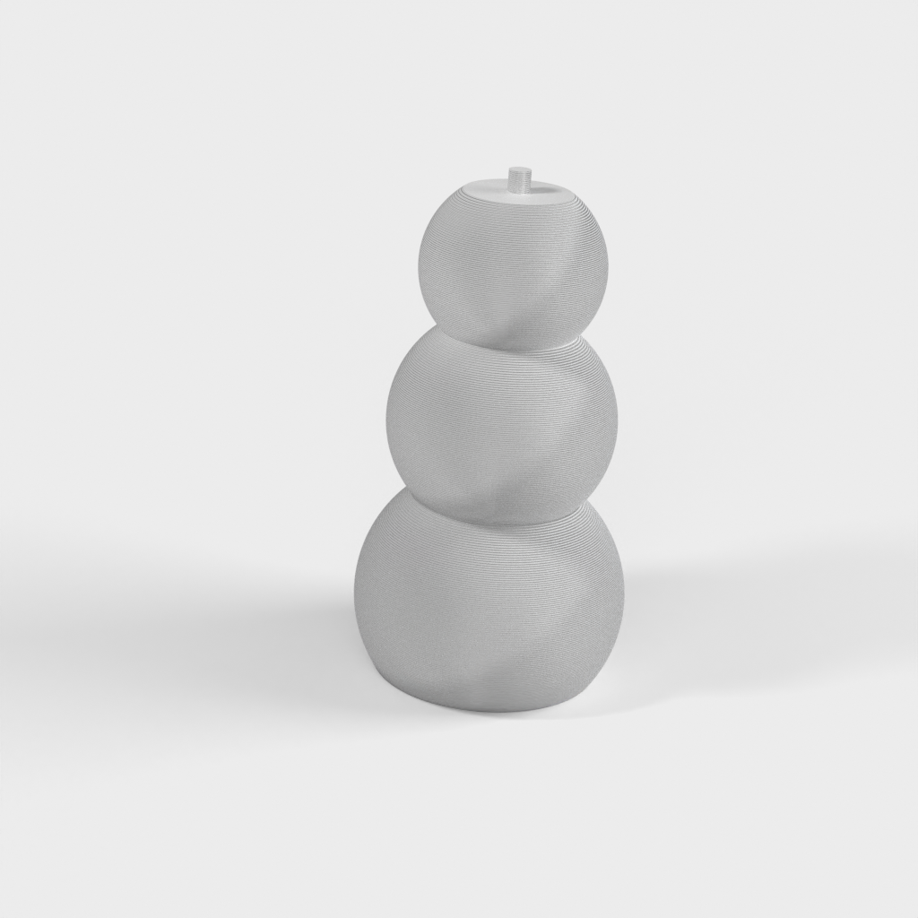Jednoduchá vánoční ozdoba sněhuláka