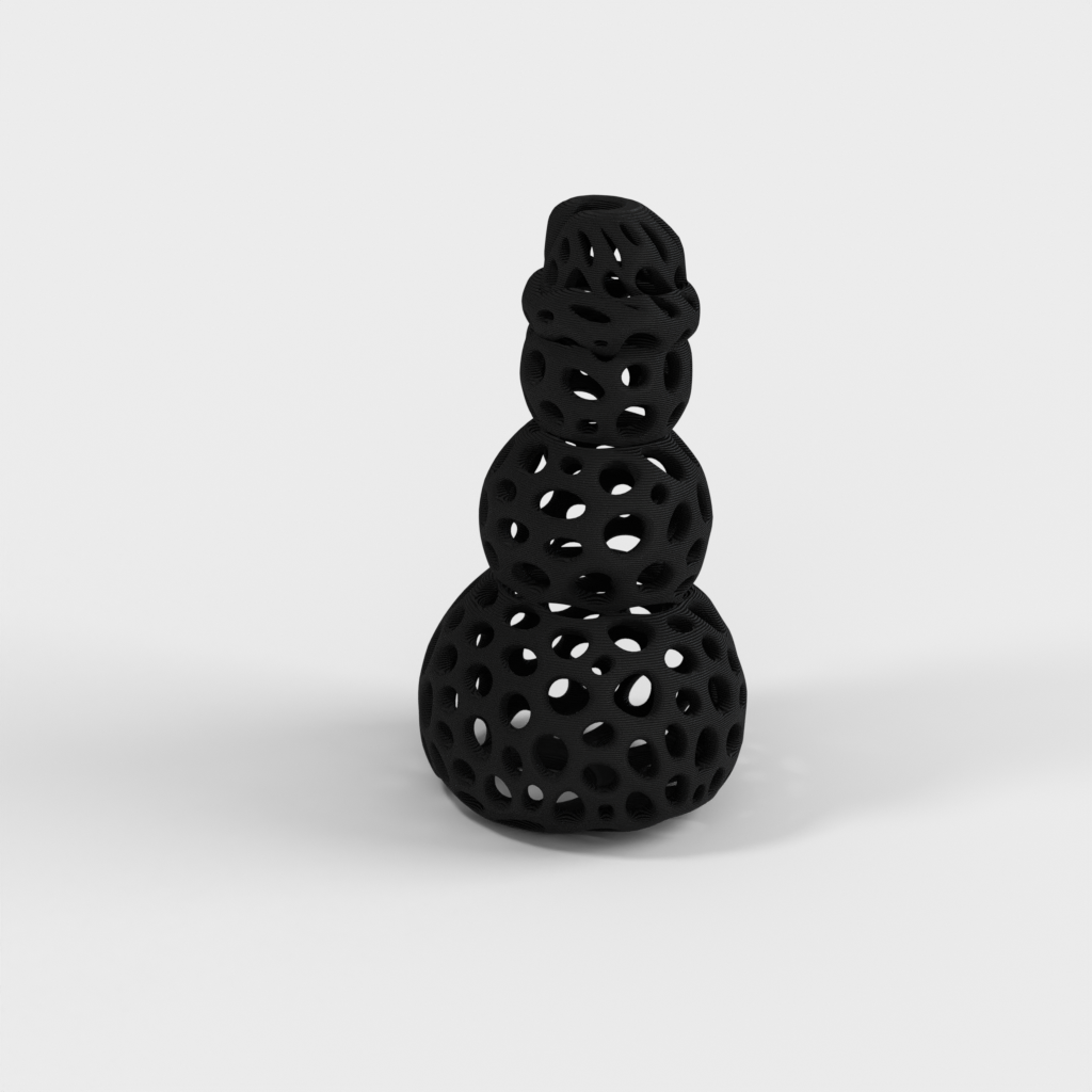 Vánoční dekorace Voronoi Snowman