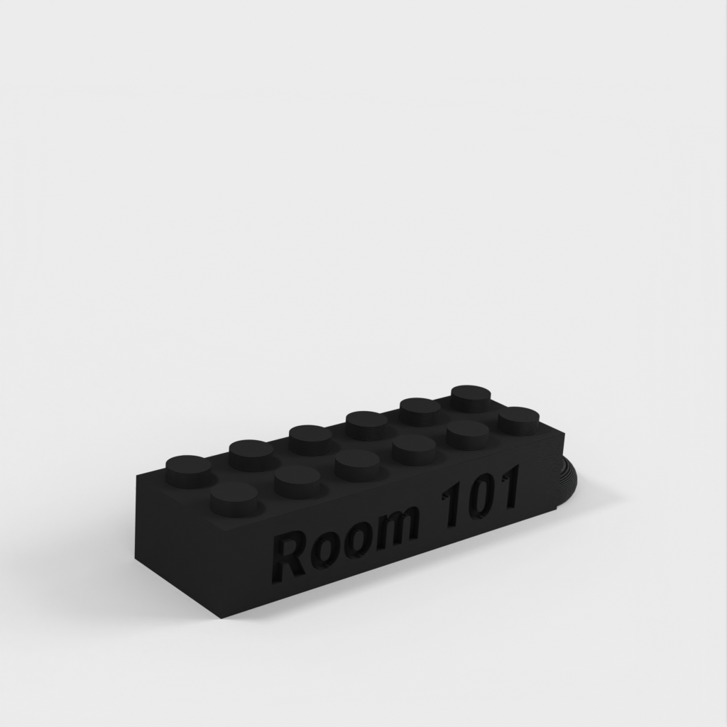 Přizpůsobená klíčenka s textovou značkou kompatibilní s LEGO