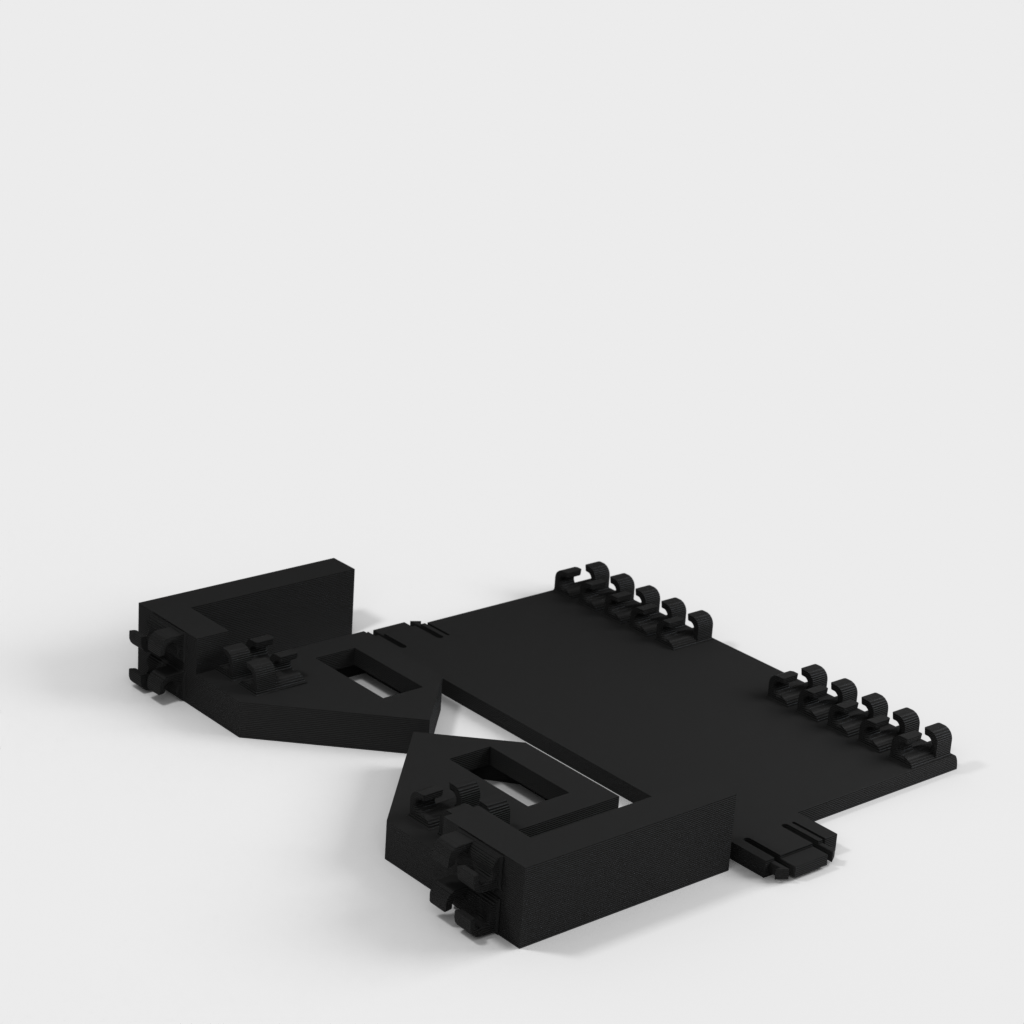 Držák USB hubu se 7 porty se správou kabelů a montáží na stůl