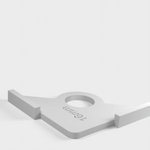 Rohová šablona frézy (metrická) pro zpracování dřeva