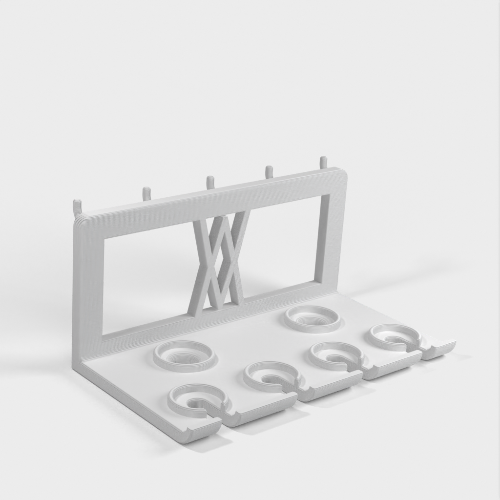 Nástěnný držák pro sadu šroubováků TX 6ks (058 I) pro šrouby nebo mřížkový panel