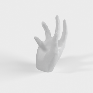 3D naskenovaný držák na iPhone ve tvaru ruky