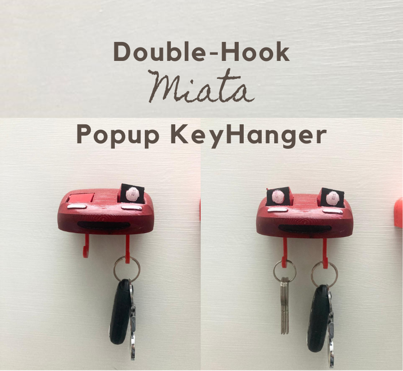 DOUBLE HOOK - Miata POPUP Držák klíčů