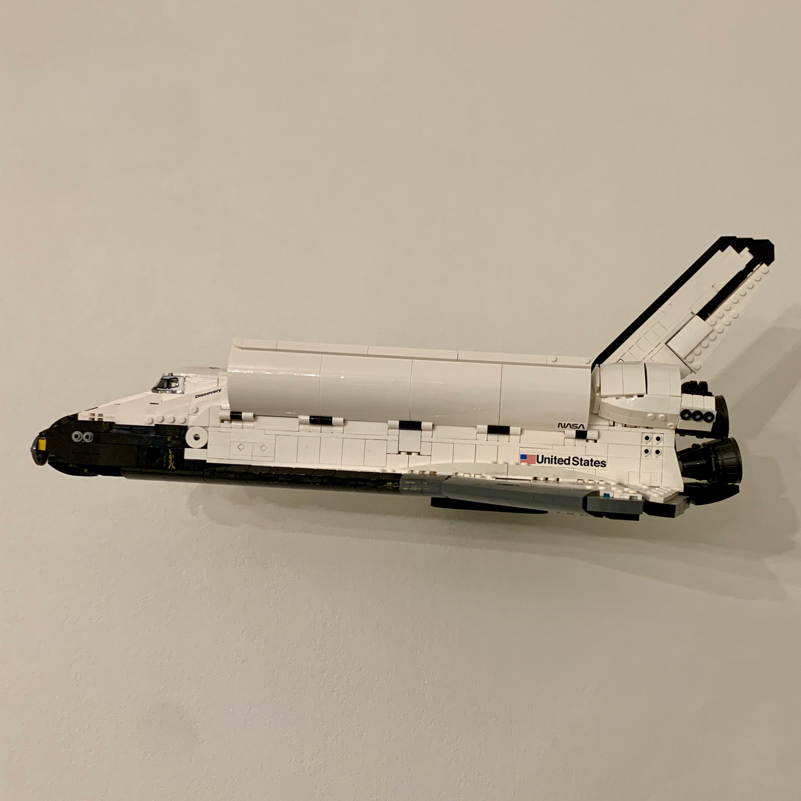 Nástěnný držák LEGO Discovery Space Shuttle bez podpěry