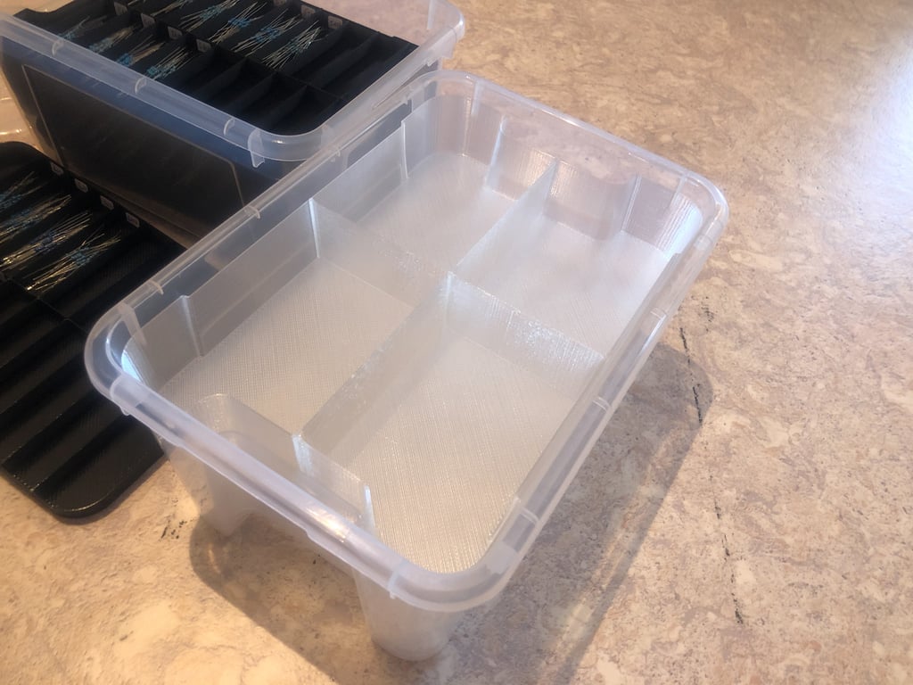 Tilpassede indsatsdele til IKEA Samla kasser på 5 liter