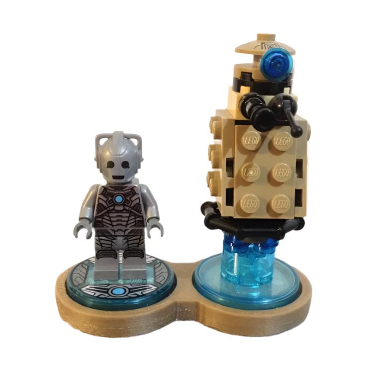 Držák/displej na štítky Lego Dimensions pro balíčky Fun Packs, Level/Story Packs a Team Packs