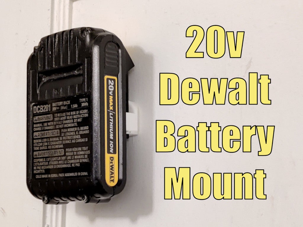 Nástěnný držák pro 20V lithium-iontovou baterii Dewalt