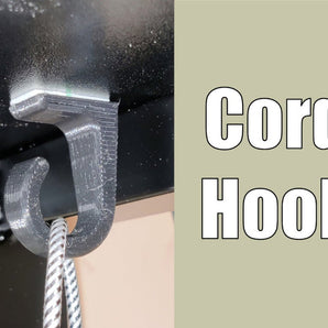 Kabelový háček / Užitečný závěs - Montuje se na zeď nebo pod stůl