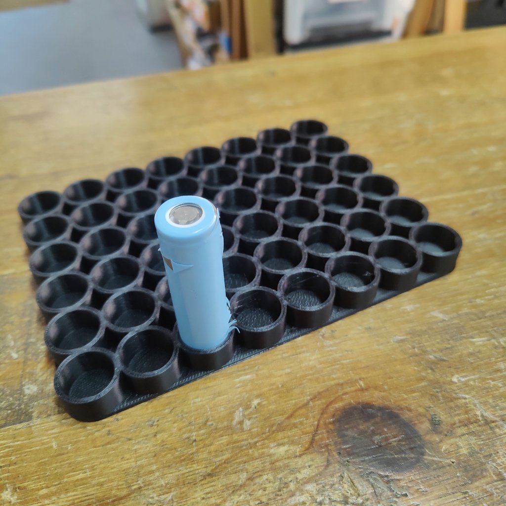 3D tištěný držák pro baterie 18650