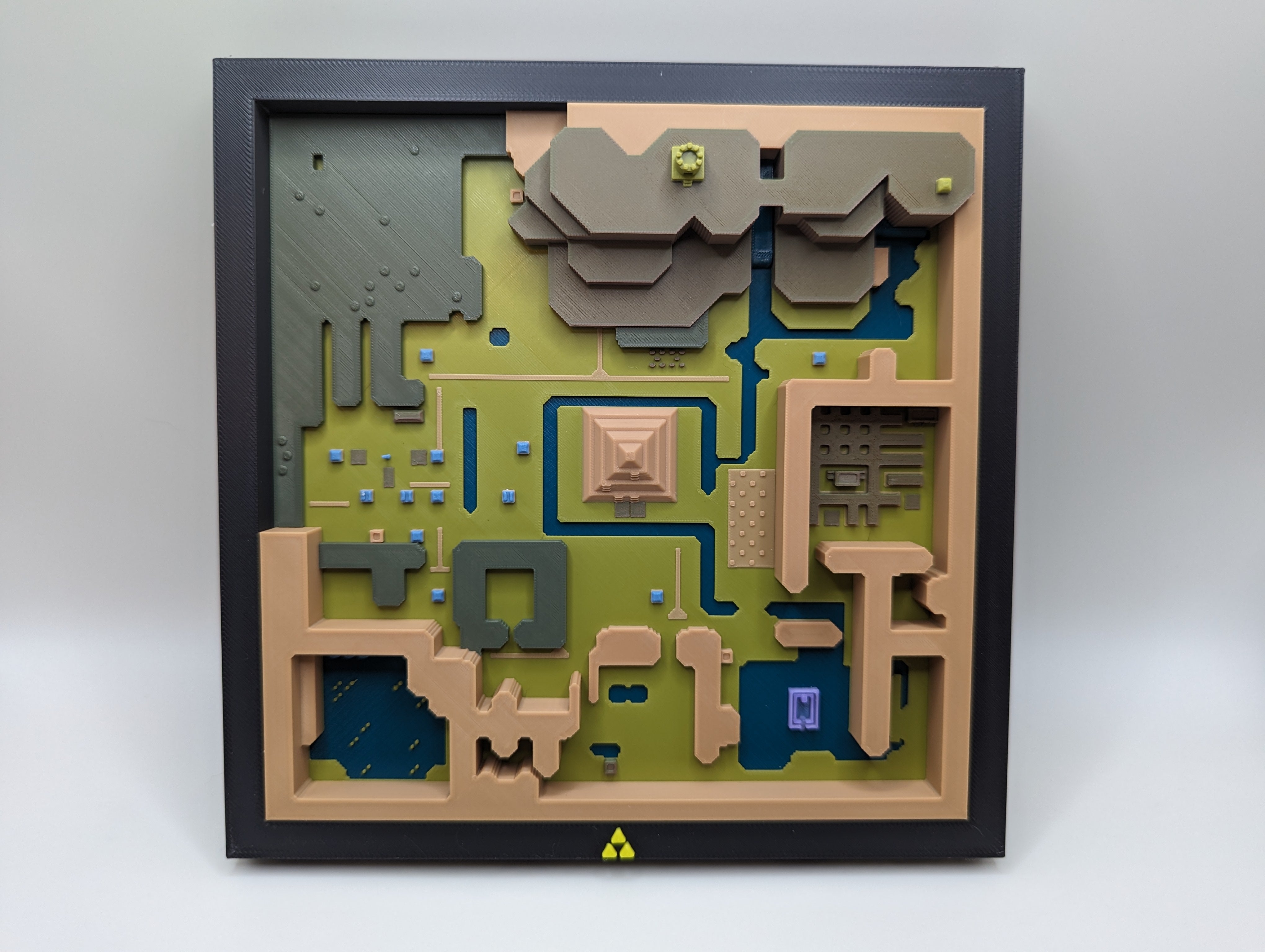 Zelda A Link To The Past Dark World - nástěnná grafika a mapa