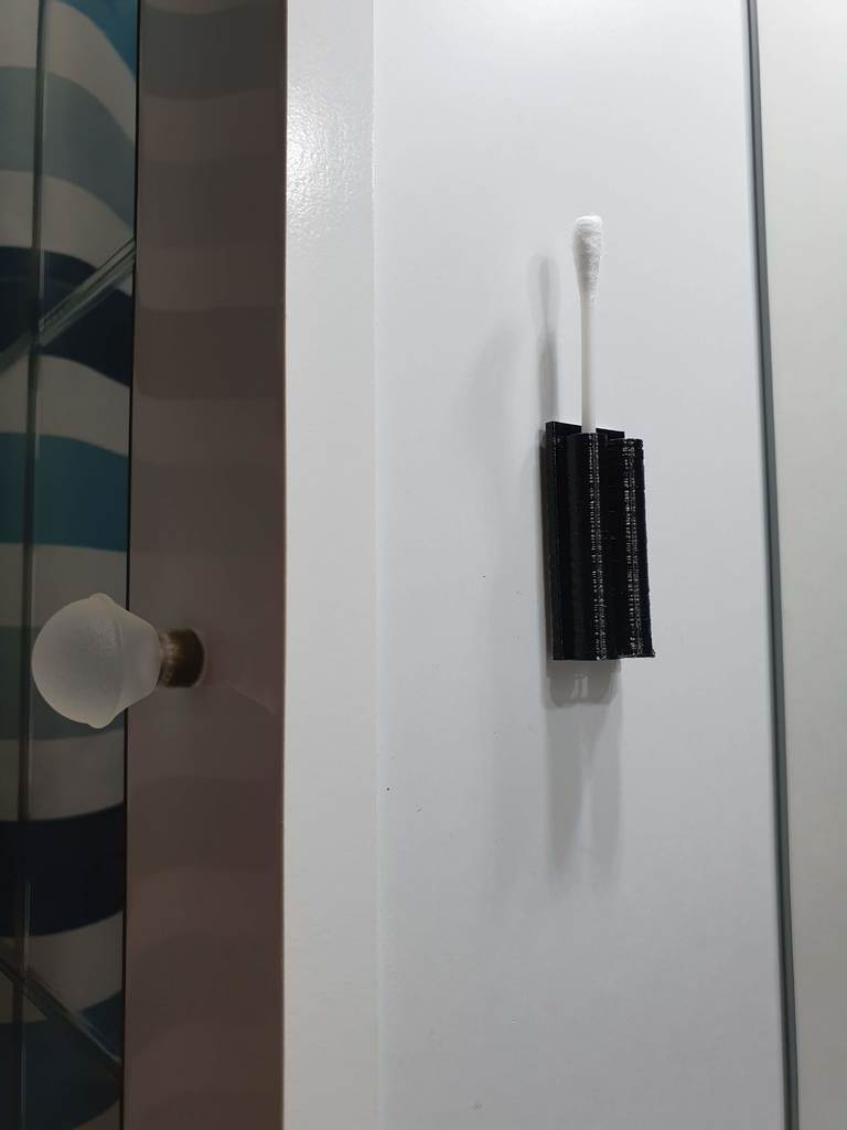Koupelnový držák na vatové tyčinky pro montáž