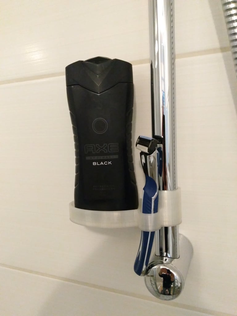 Malá sprchová vanička na 25mm sprchovou tyč