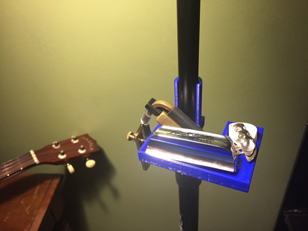 Držák mikrofonního stojanu / držák příslušenství pro Dobro, Banjo, kytaru a mikrofon