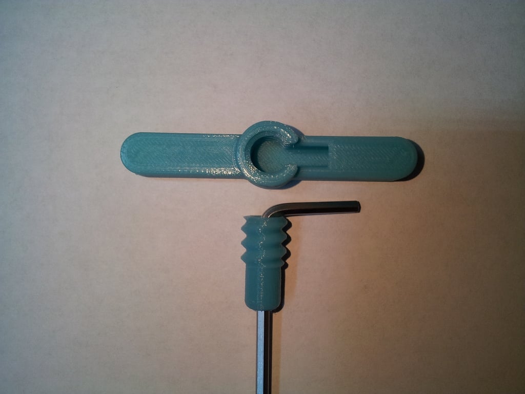 Jednoduchá T-rukojeť pro šestihranné klíče kompatibilní s 3D tiskárnou Craftbot