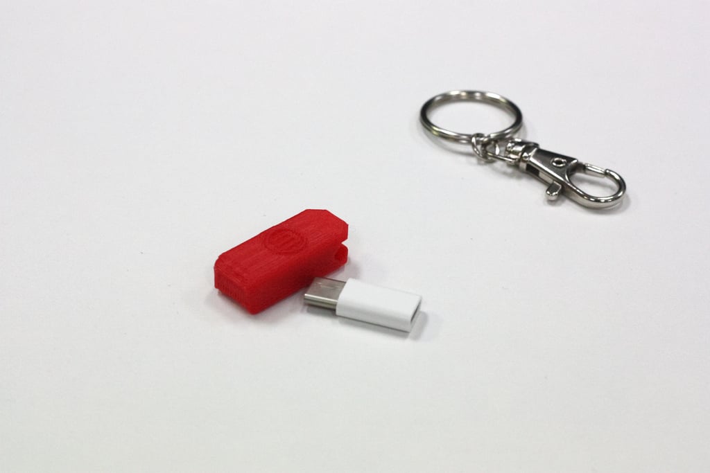 Pouzdro na klíče s adaptérem Micro-USB na typ C pro OnePlus Two
