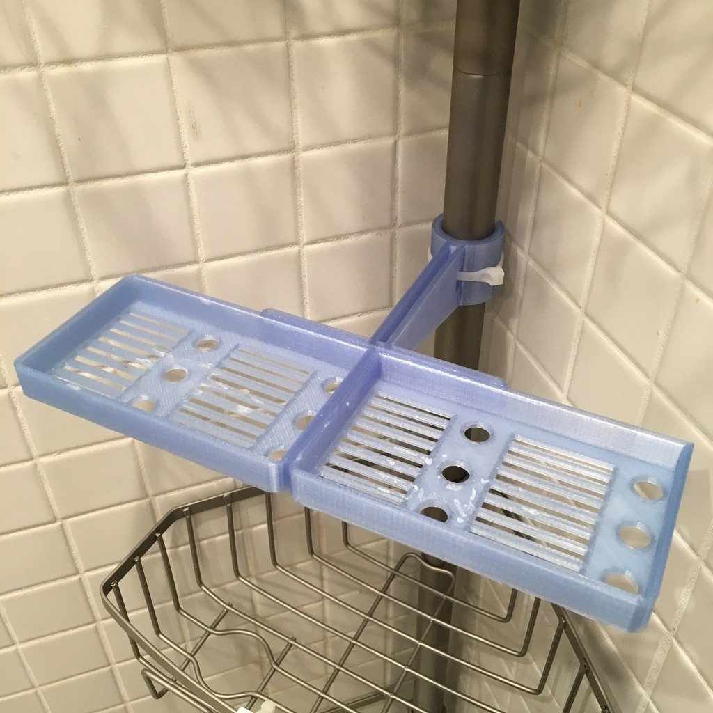 Dvojitá zásuvka na mýdlo pro sprchový vozík