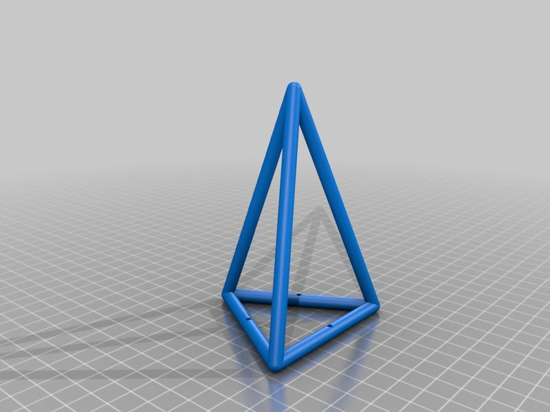 Pravidelný trojúhelníkový pyramidový rám