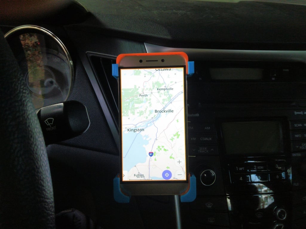 Držák telefonu do auta pro ventilaci, pasuje na mobilní telefony velikosti L &amp; M