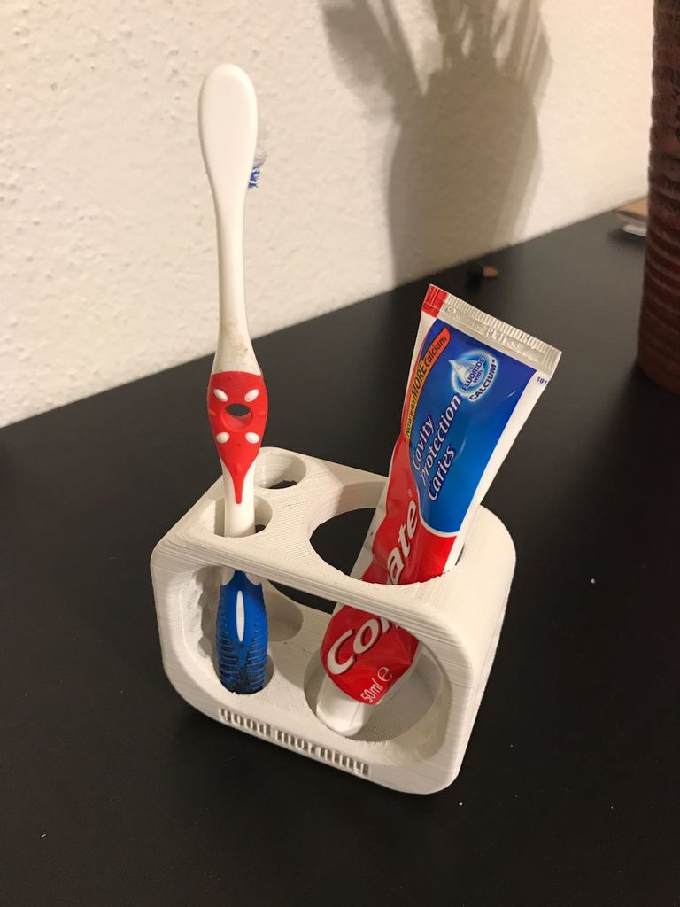 Zubní kartáček a zubní pasta Držák na 2 zubní kartáčky