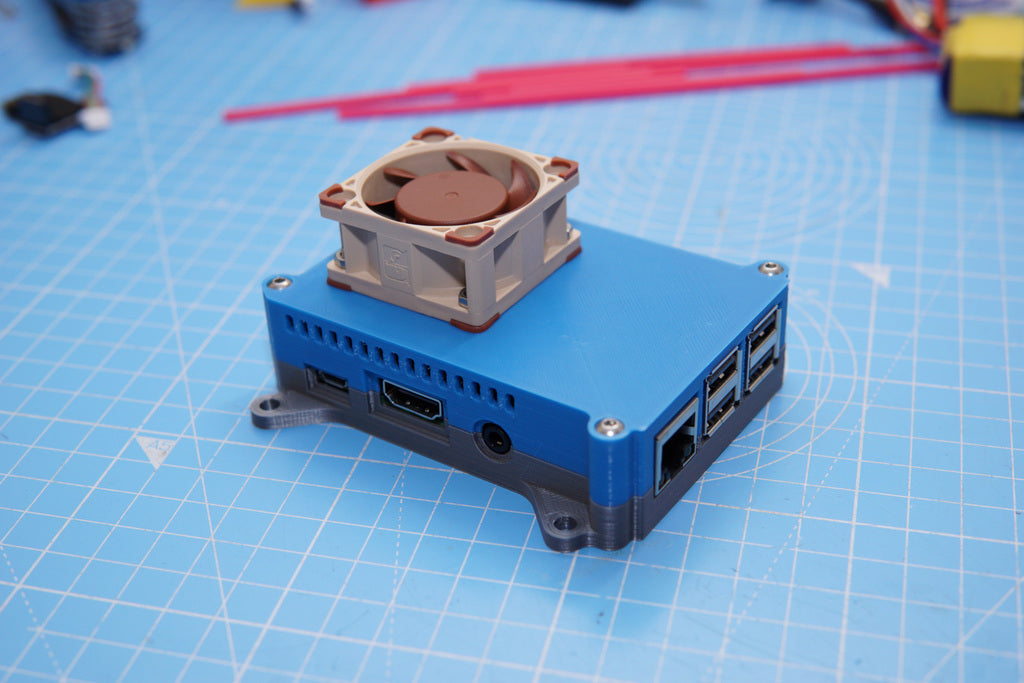 Kryt Raspberry Pi 3B se 40mm ventilátorem pro chladič Kintaro