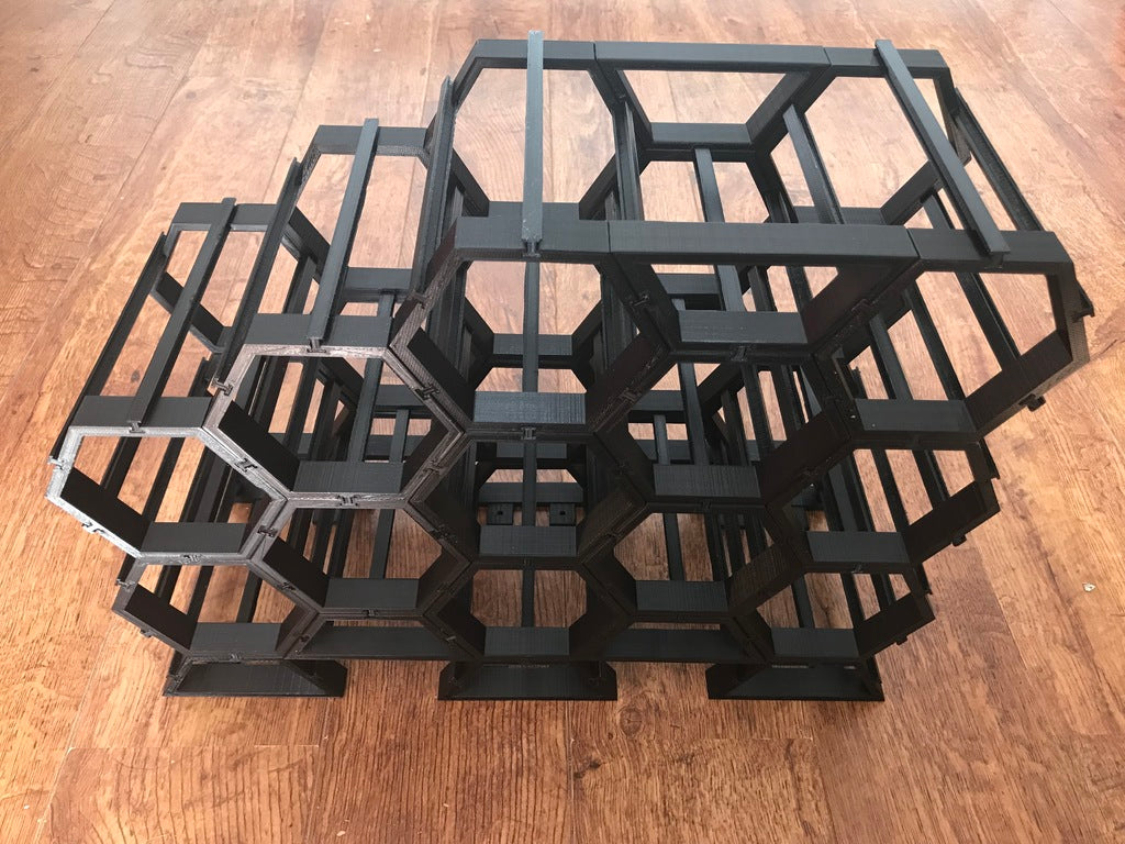 Half Hexagon Parts pro modulární stojan na víno od Vanson