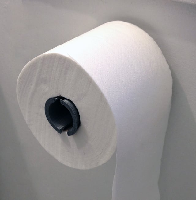 &quot;Sakra!&quot; Držák na toaletní papír s vylepšenou podporou a nastavitelným průměrem