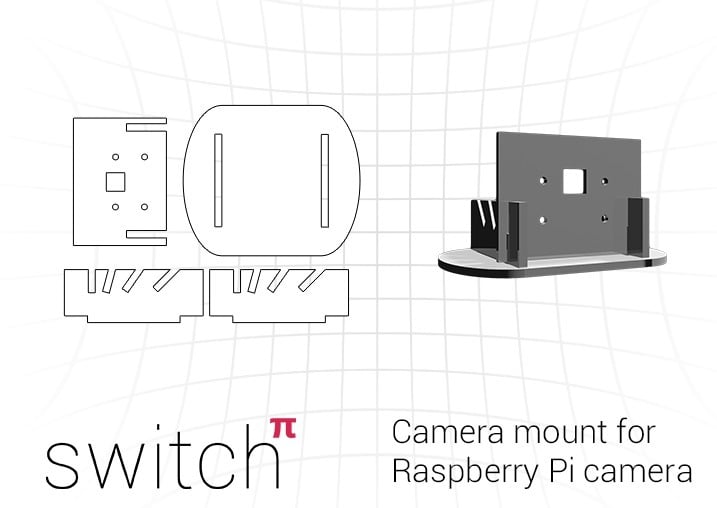 Nastavitelný stojan/držák kamery pro Raspberry Pi