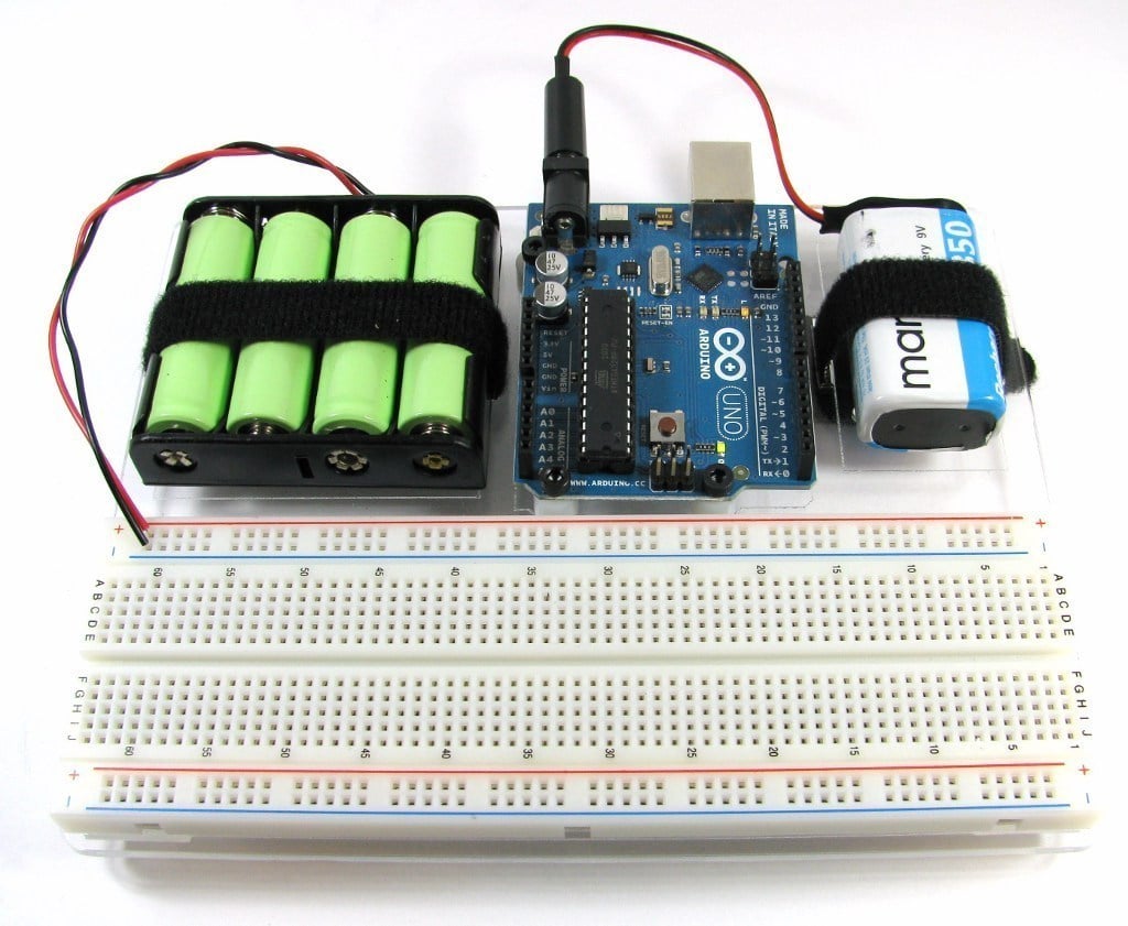 Držák Arduino s montáží baterie