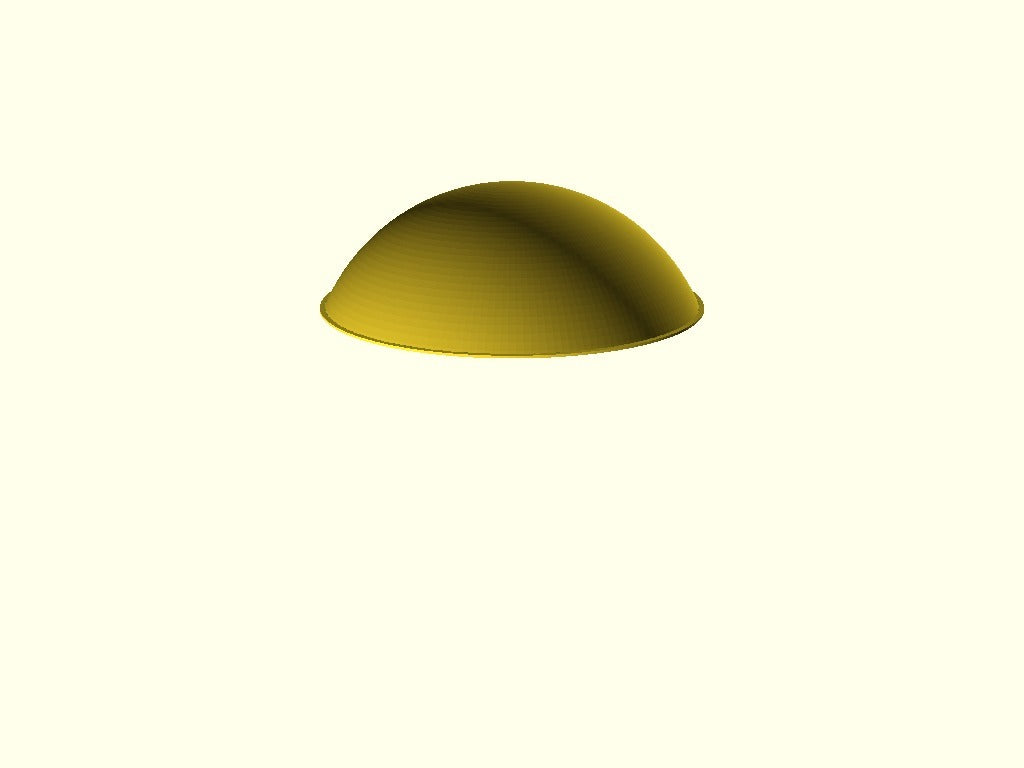Parametrický sférický difuzor pro Neopixel Ring